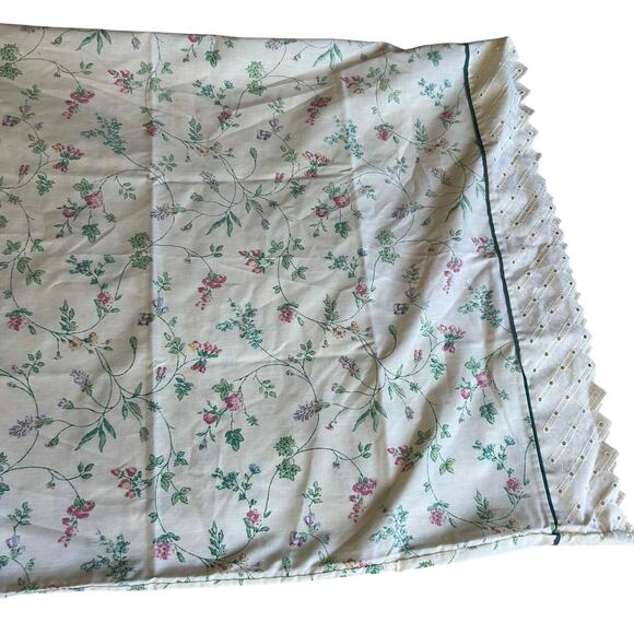 Vintage Lady Pepperell twin flat & fitted sheet 2 pillow cases floral cottage - Picture 4 of 7